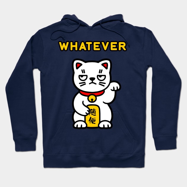 Whatever Kitty Hoodie by lilmousepunk